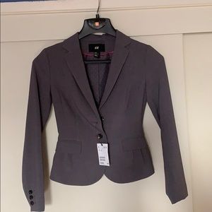 H&M grey blazer NWT